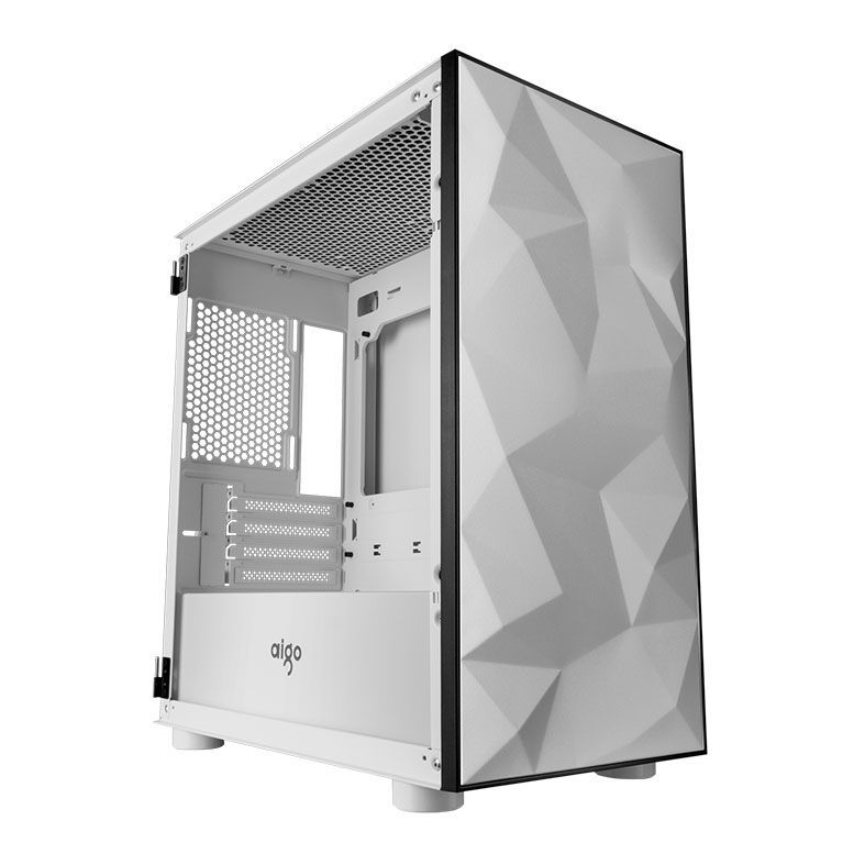 Gabinete Gamer Aigo Yogo M1 Branco Lateral Vidro