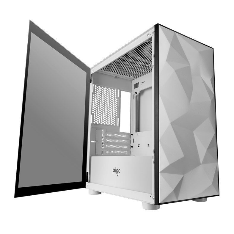 Gabinete Gamer Aigo Yogo M1 Branco Lateral Vidro