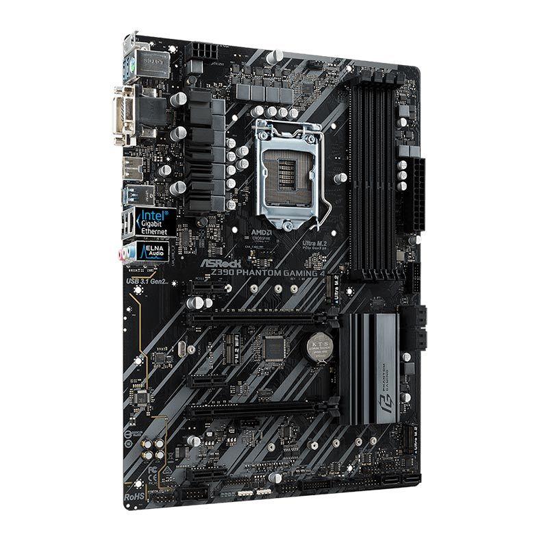 Placa Mae ASRock Z390 Phantom Gaming 4 DDR4 Socket LGA1151 Chipset Intel Z390