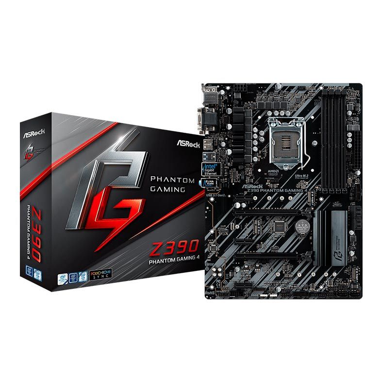 Placa Mae ASRock Z390 Phantom Gaming 4 DDR4 Socket LGA1151 Chipset Intel Z390