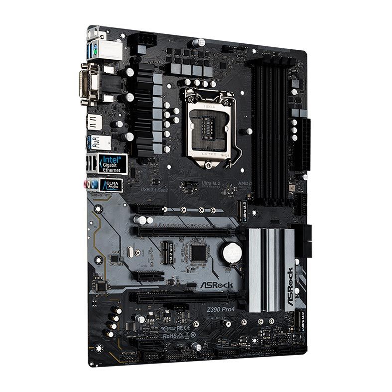 Placa Mae ASRock Z390 Pro4 DDR4 Socket LGA1151 Chipset Intel Z390
