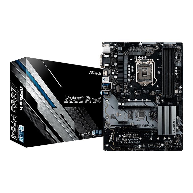 Placa Mae ASRock Z390 Pro4 DDR4 Socket LGA1151 Chipset Intel Z390