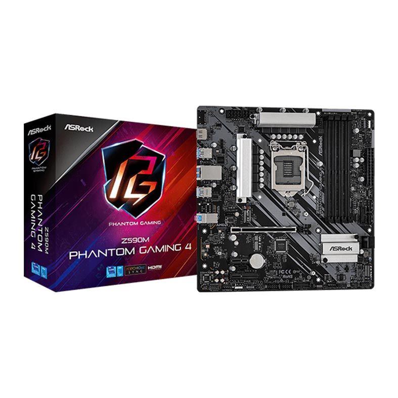 Placa Mae ASRock Z590M Phantom Gaming 4 DDR4 Socket LGA1200 Chipset Intel Z590