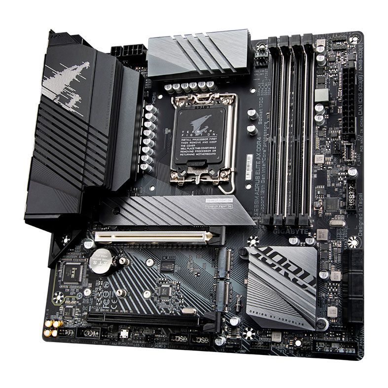 Placa Mae Gigabyte Z690M Aorus Elite AX DDR4, WiFi, Socket 1700, M-ATX, Chipset intel Z690, Z690M-A-ELITE-AX-DDR4