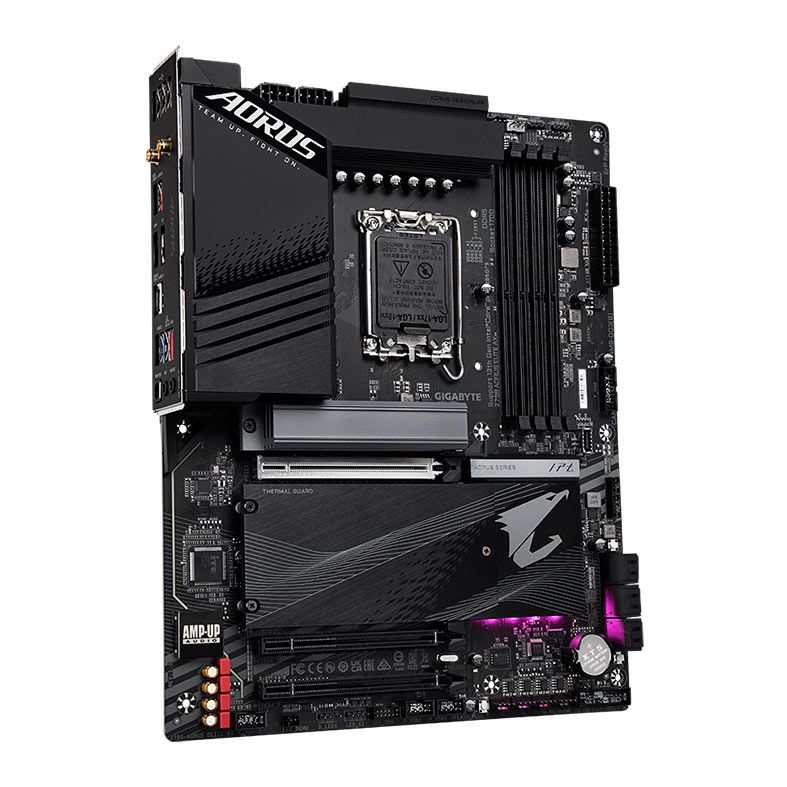 Placa Mae Gigabyte Z790 Aorus Elite AX, WiFi, DDR5, Socket LGA1700, ATX, Chipset Intel Z790, Z790-AORUS-ELITE-AX