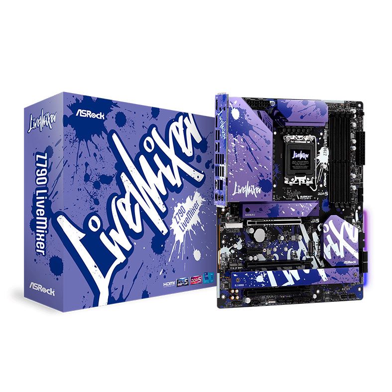 Placa Mae AsRock Z790 LiveMixer, DDR5, Socket LGA 1700, ATX, Chipset Intel Z790, Z790-LIVEMIXER