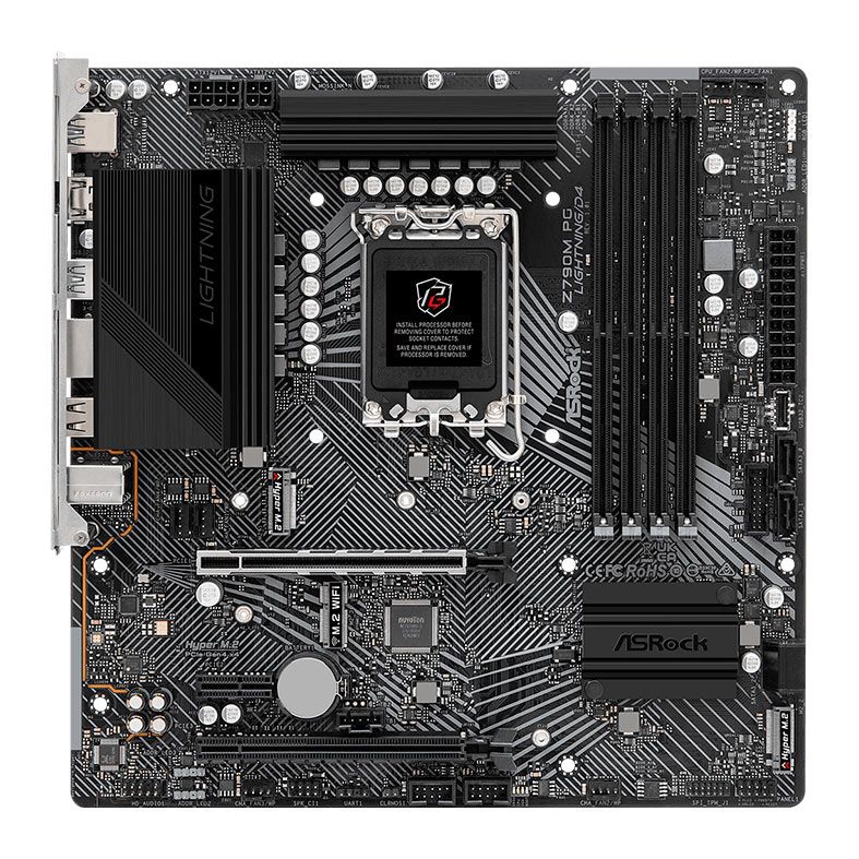 Placa Mae AsRock Z790M PG Lightning D4, DDR4, Socket LGA 1700, M-ATX, Chipset Intel Z790, Z790MPG-LIGHTNING