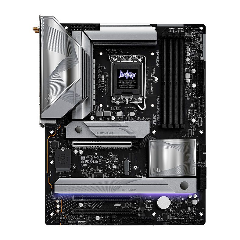 Placa Mae AsRock Z890 LiveMixer WiFi, DDR5, LGA1851, ATX, Chipset Intel Z890, Z890-LIVEMIXER-WIFI