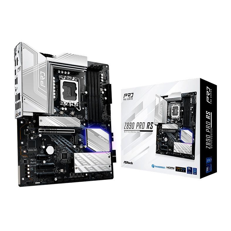 Placa Mae AsRock Z890 Pro RS, DDR5, LGA1851, ATX, Chipset Intel Z890, Z890-PRO-RS