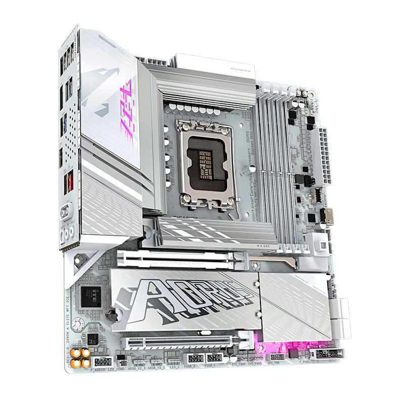Placa Mae Gigabyte Z890M Aorus Elite WIFI7 ICE, DDR5, LGA 1851, M-ATX, Chipset Intel Z890, Z890M-AORUS-ELITE-WIFI7-ICE
