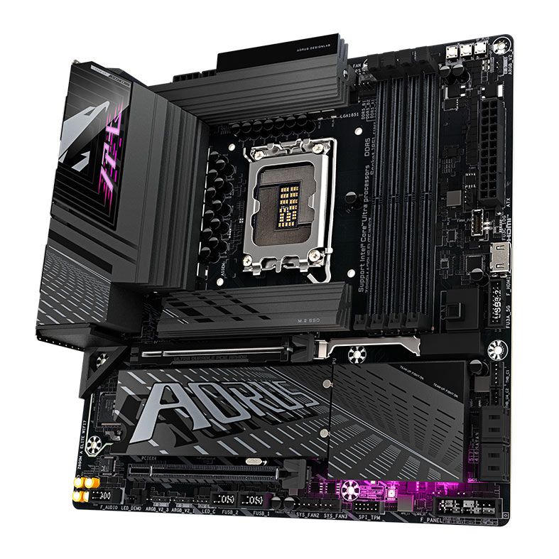 Placa Mae Gigabyte Z890M Aorus Elite WIFI7, DDR5, LGA 1851, M-ATX, Chipset Intel Z890, Z890M-AORUS-ELITE-WIFI7