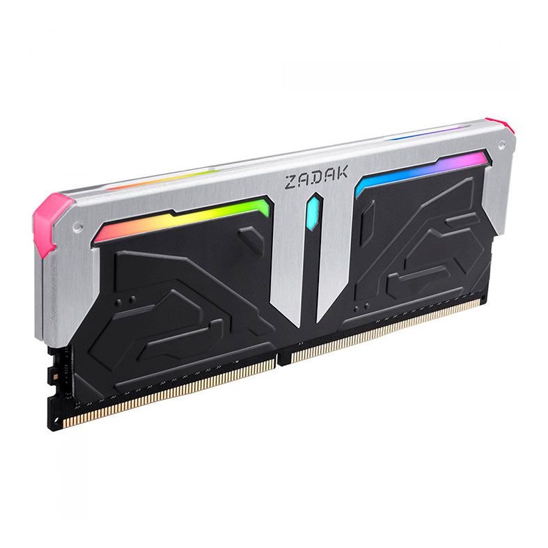 Memoria Zadak Spark, RGB, 16GB (2x8GB), DDR4, 3600MHz, Preta e Cinza, ZD4-SPR36C25-16GYB2