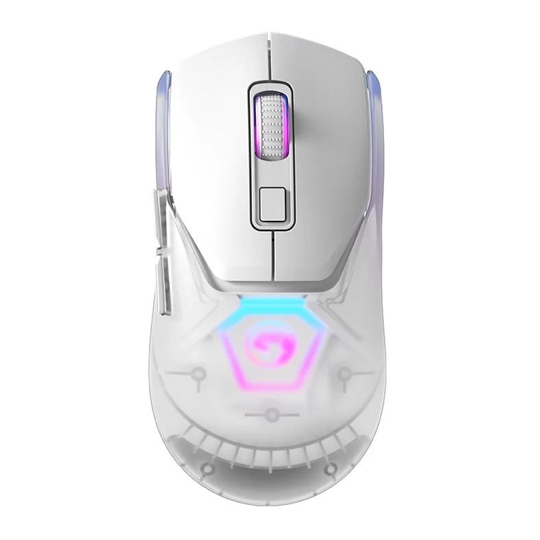 Mouse Gamer Marvo Z Fit Pro G1W, RGB, Wireless, 19000DPI, 7 Botoes, Branco, ZFITPRO-G1W-WH