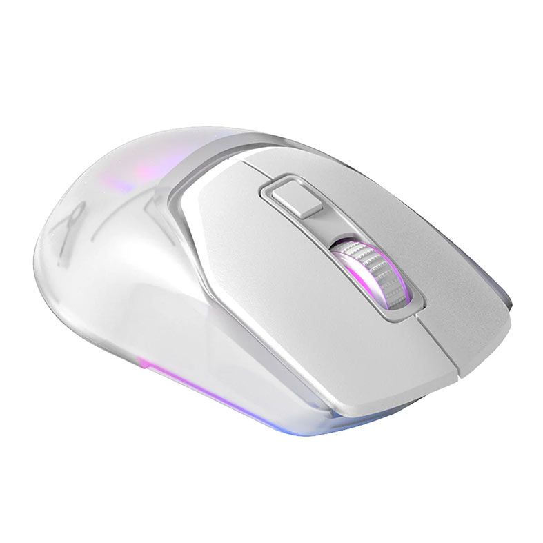 Mouse Gamer Marvo Z Fit Pro G1W, RGB, Wireless, 19000DPI, 7 Botoes, Branco, ZFITPRO-G1W-WH