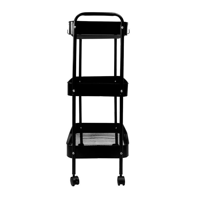 Carrinho Organizador Multiuso Zinnia Allure ZO2, Preto, ZNC-ALLR-BK02