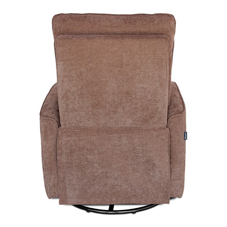 Poltrona Manual Reclinavel Zinnia Ambar, Tecido Algodao Chenille, Caramelo Claro, ZNC-AMB-CA02