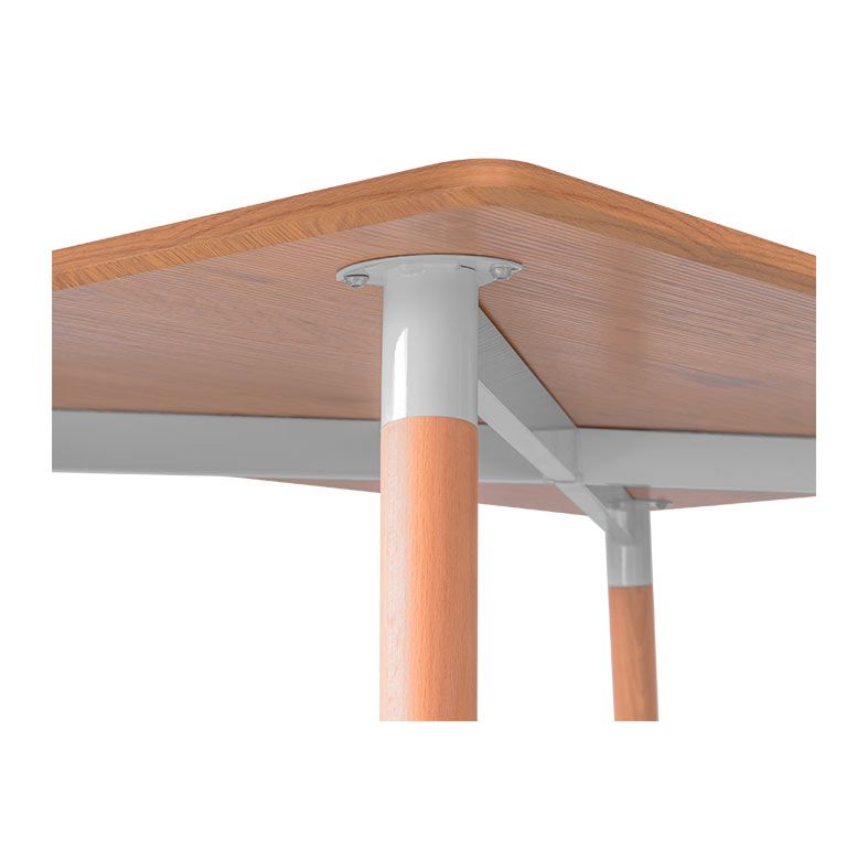Mesa de Jantar Zinnia Charles ZM1, 120cm, Madeira, ZNC-CHRL-WD02