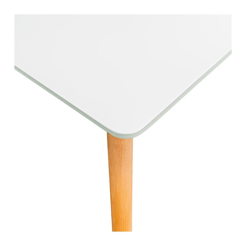 Mesa de Jantar Zinnia Charles ZM1, Branco, 120cm, ZNC-CHRL-WT01