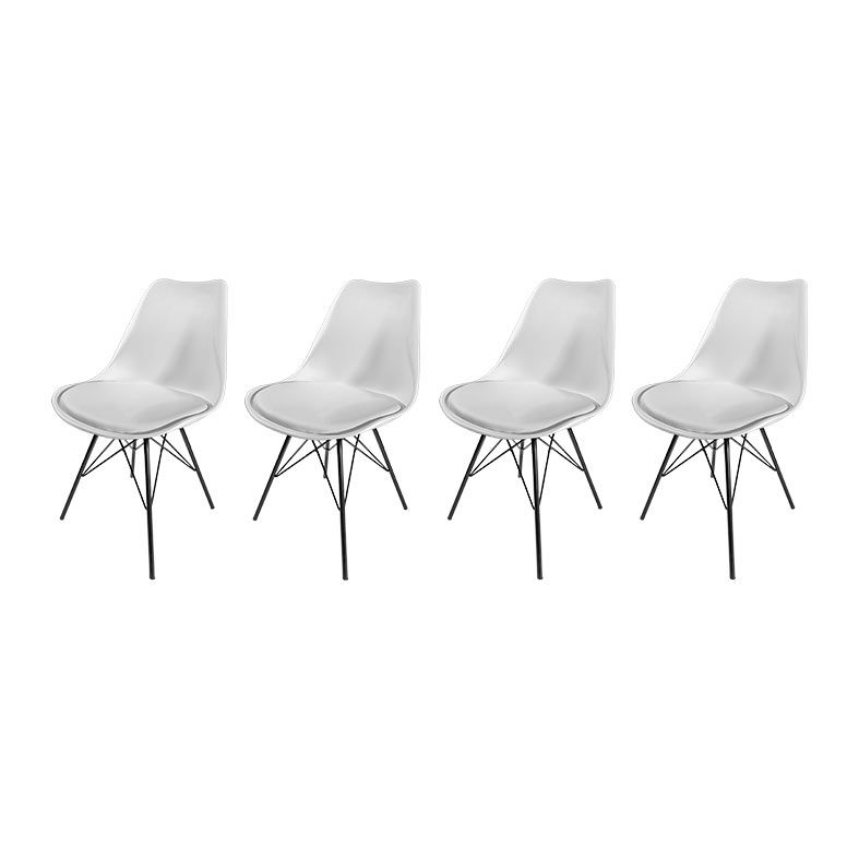 Kit Cadeira Zinnia Eames ZC3 4 unidades, Branco, ZNC-EMS-WT01