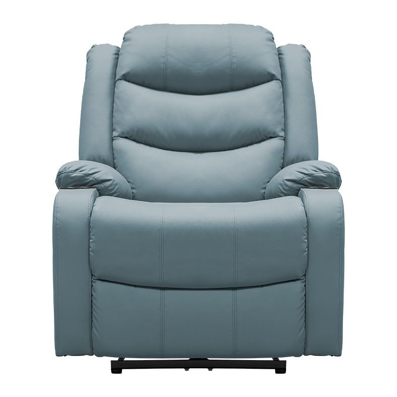 Poltrona Eletrica Reclinavel Zinnia Francis, Corino Anti-Arranhao, Azul, ZNC-FRNC-AZ01