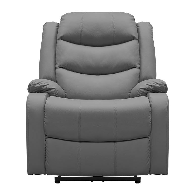 Poltrona Eletrica Reclinavel Zinnia Francis, Corino Anti-Arranhao, Cinza, ZNC-FRNC-CZ01