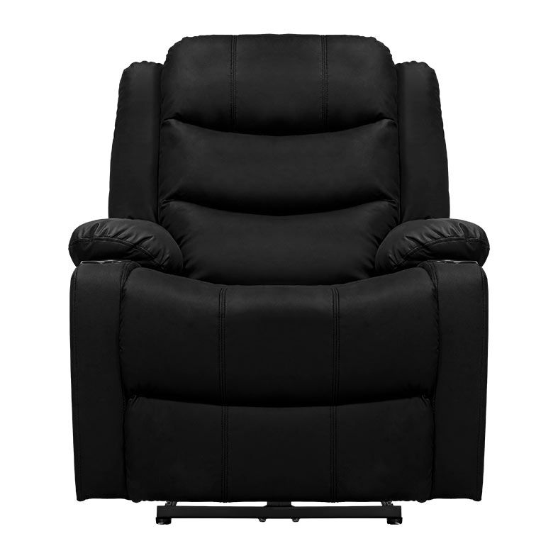 Poltrona Eletrica Reclinavel Zinnia Francis, Corino Anti-Arranhao, Preto, ZNC-FRNC-PT01