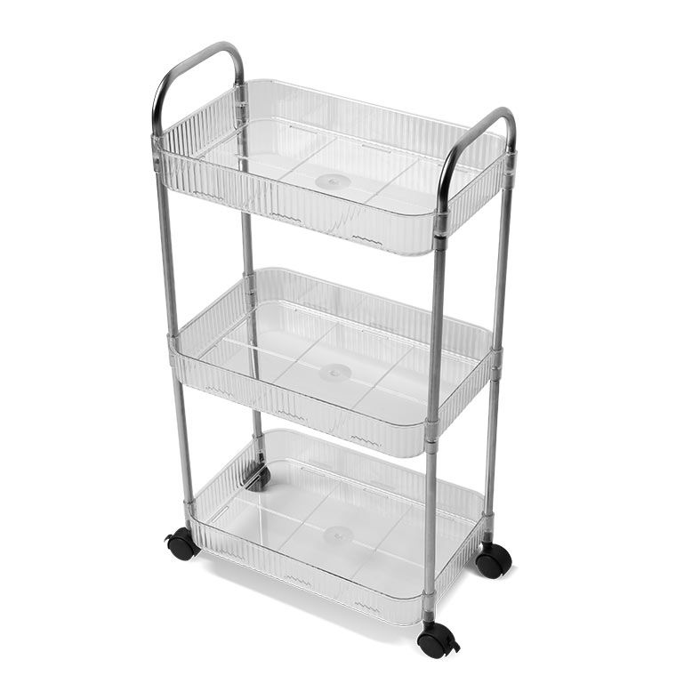 Carrinho Organizador Multiuso Zinnia Prisma Z08, Acrílico, ZNC-PRM-AC01