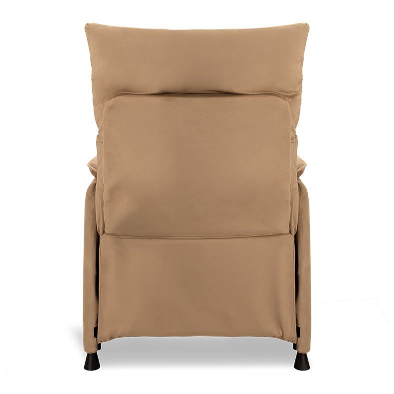 Poltrona Eletrica Reclinavel Zinnia Sicilia, Tecido Suede Anti-Arranhao, Bege, ZNC-SCL-MR01