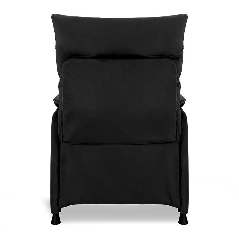 Poltrona Eletrica Reclinavel Zinnia Sicilia, Tecido Suede Anti-Arranhao, Preto, ZNC-SCL-PT01