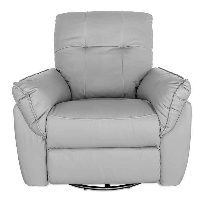 Poltrona Manual Reclinavel Zinnia Salford, Corino Anti-Arranhao, Cinza, ZNC-SFR-CZ02