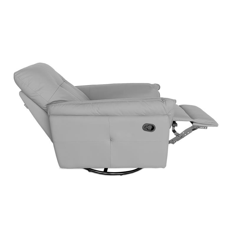 Poltrona Manual Reclinavel Zinnia Salford, Corino Anti-Arranhao, Cinza, ZNC-SFR-CZ02