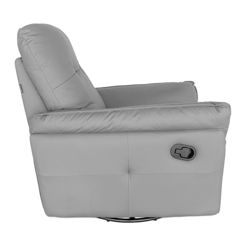 Poltrona Manual Reclinavel Zinnia Salford, Corino Anti-Arranhao, Cinza, ZNC-SFR-CZ02