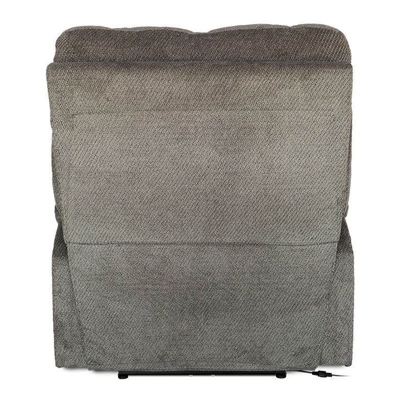 Poltrona Eletrica Reclinavel Zinnia Suri, Tecido Veludo Jacquard, Bege Escuro, ZNC-SRI-BG01