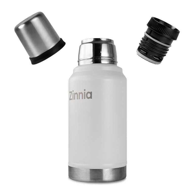 Garrafa Termica Zinnia ZR130, 750ml, Branco, ZNC-ZR130-WH01