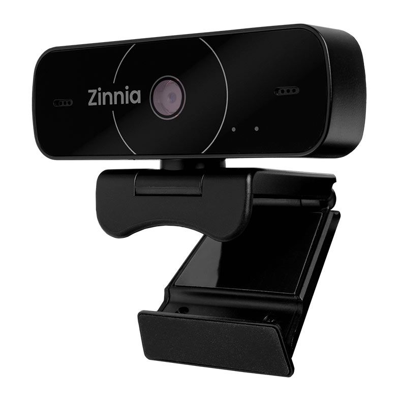 Webcam Zinnia Alya, 1080p, USB, Preto, ZNO-ALYA-BL01