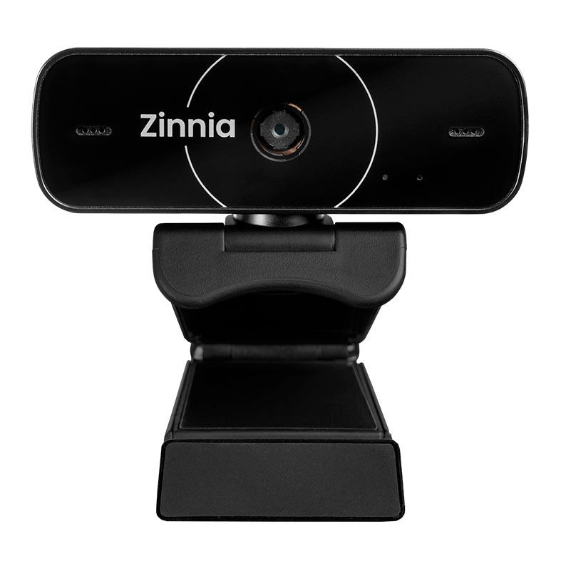 Webcam Zinnia Alya, 1080p, USB, Preto, ZNO-ALYA-BL01