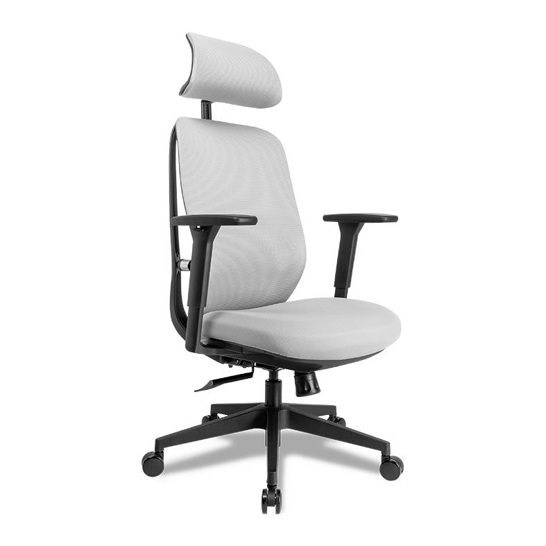 Cadeira Office Zinnia Aspen, Espuma Moldada, Braco 3D, Cinza, ZNO-APN-BK