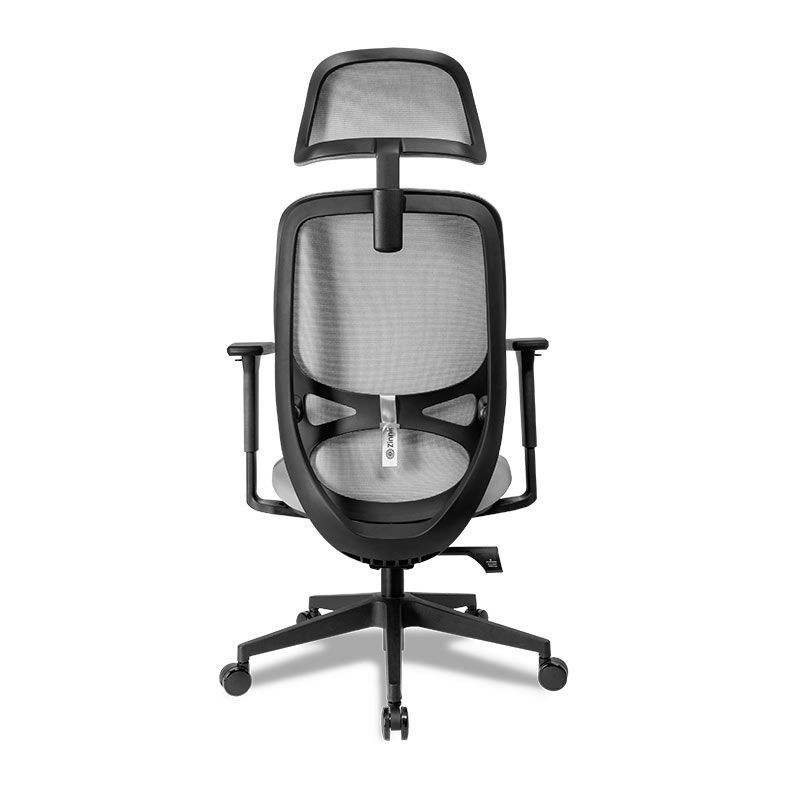 Cadeira Office Zinnia Aspen, Espuma Moldada, Braco 3D, Cinza, ZNO-APN-BK