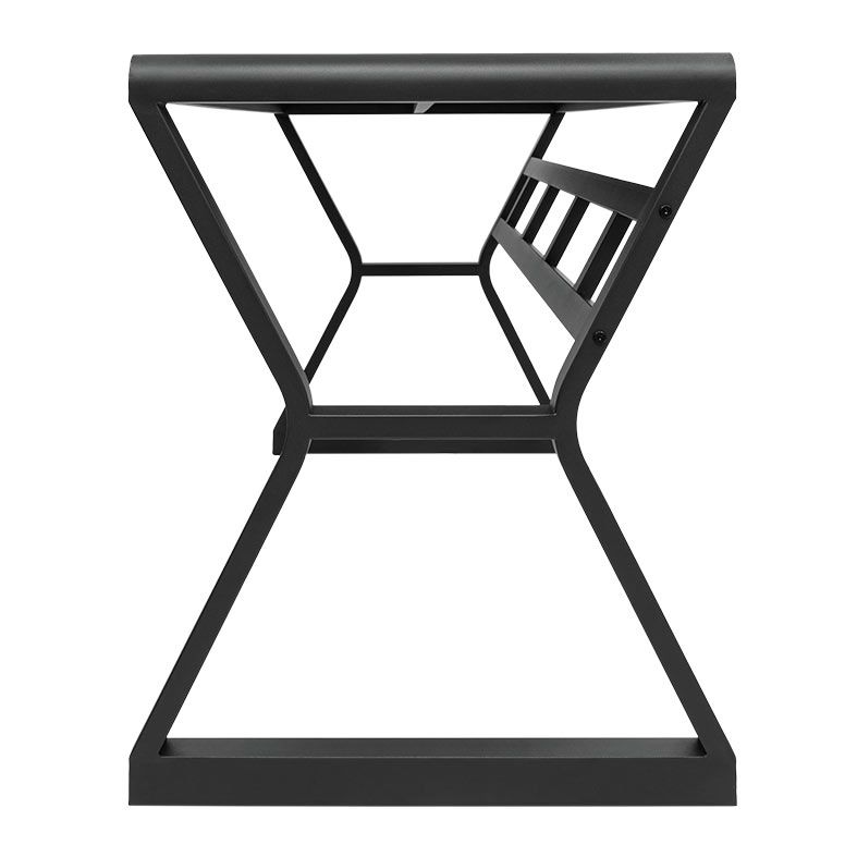 Mesa para Escritório Zinnia Aurea A140, Vidro Temperado, 140cm, Preto, ZNO-ARA-BK01