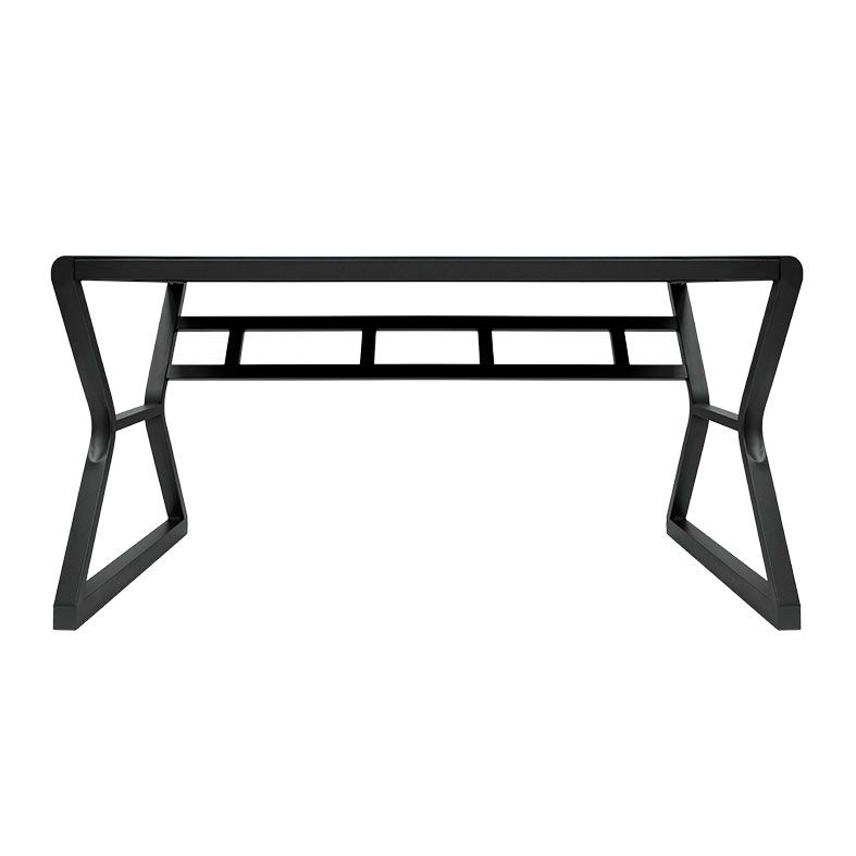 Mesa para Escritório Zinnia Aurea A140, Vidro Temperado, 140cm, Preto, ZNO-ARA-BK01