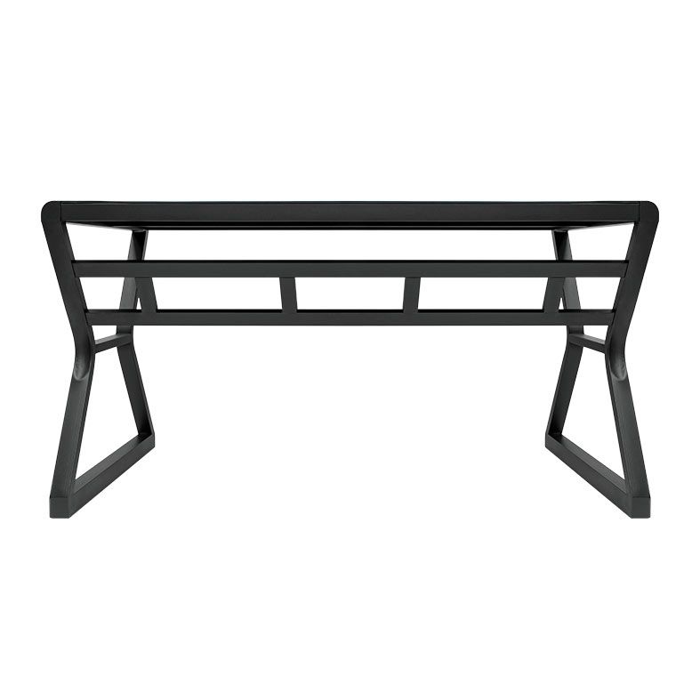 Mesa para Escritório Zinnia Aurea A140, Vidro Temperado, 140cm, Preto, ZNO-ARA-BK01