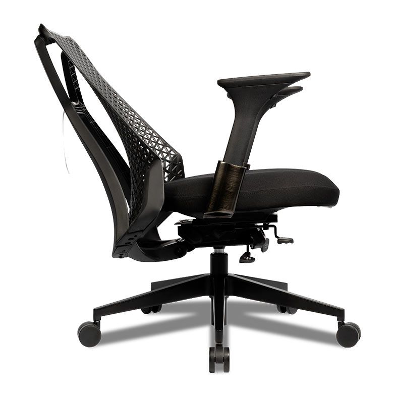 Cadeira Office Premium Zinnia Dalia, Espuma de Latex, Preto, ZNO-DLA-BK01