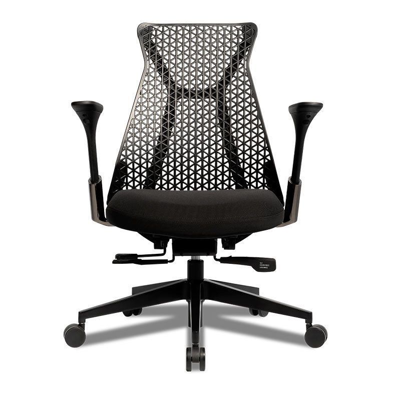 Cadeira Office Premium Zinnia Dalia, Espuma de Latex, Preto, ZNO-DLA-BK01