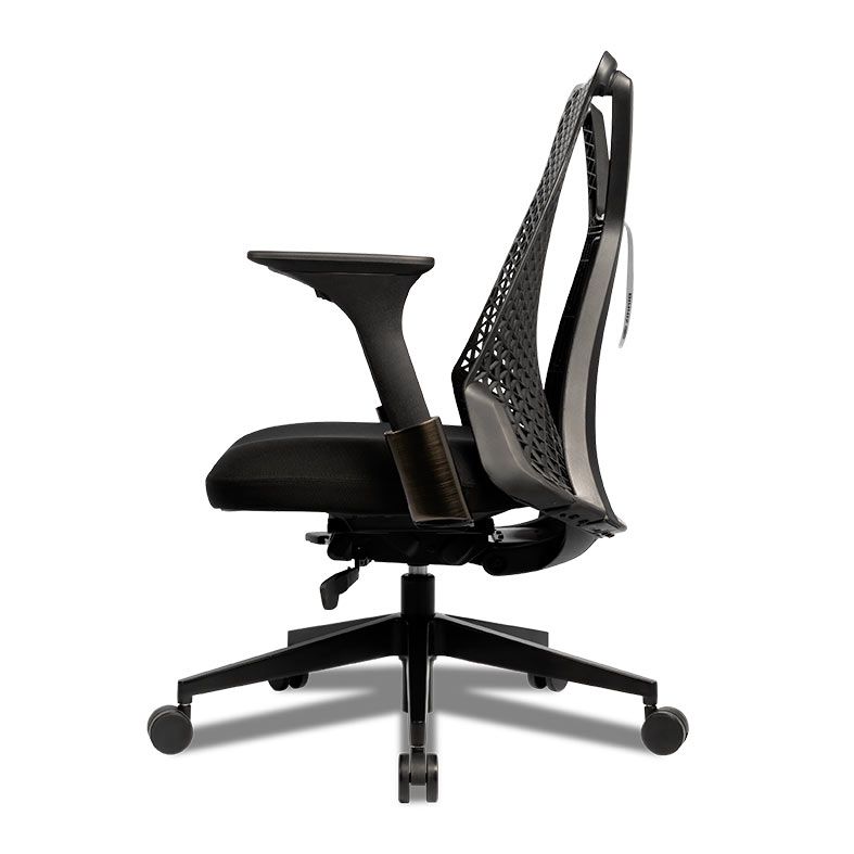 Cadeira Office Premium Zinnia Dalia, Espuma de Latex, Preto, ZNO-DLA-BK01