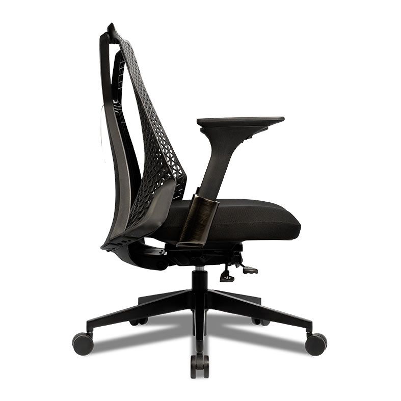 Cadeira Office Premium Zinnia Dalia, Espuma de Latex, Preto, ZNO-DLA-BK01