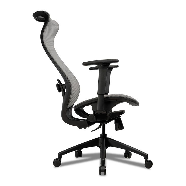 Cadeira Office Zinnia Florence, Braco 3D, Cinza, ZNO-FLC-BK