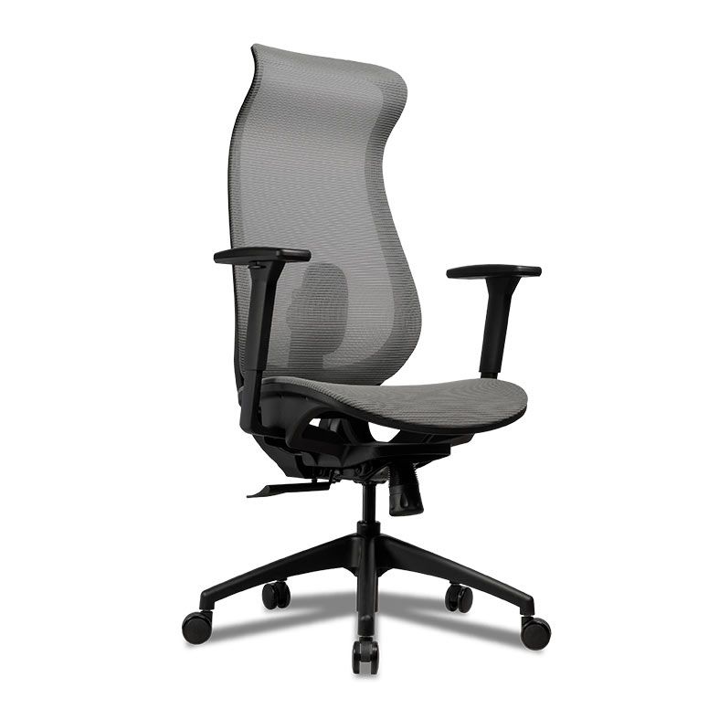Cadeira Office Zinnia Florence, Braco 3D, Cinza, ZNO-FLC-BK