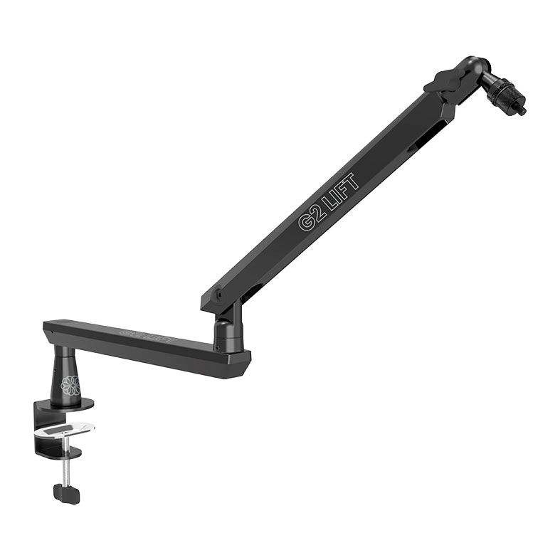 Suporte Para Microfone Zinnia G2 Lift, Baixo Perfil Articulado, Gerenciamento de Cabos, Preto, ZNO-G2LI-BL01