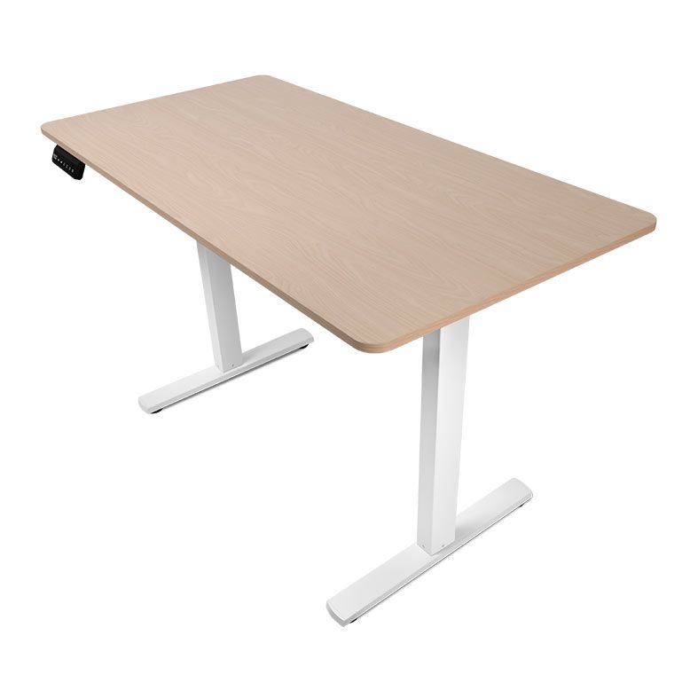 Mesa Office Zinnia Niva, 140x60cm, Com Regulagem de Altura, Carvalho Claro, ZNO-NIVA02-TE