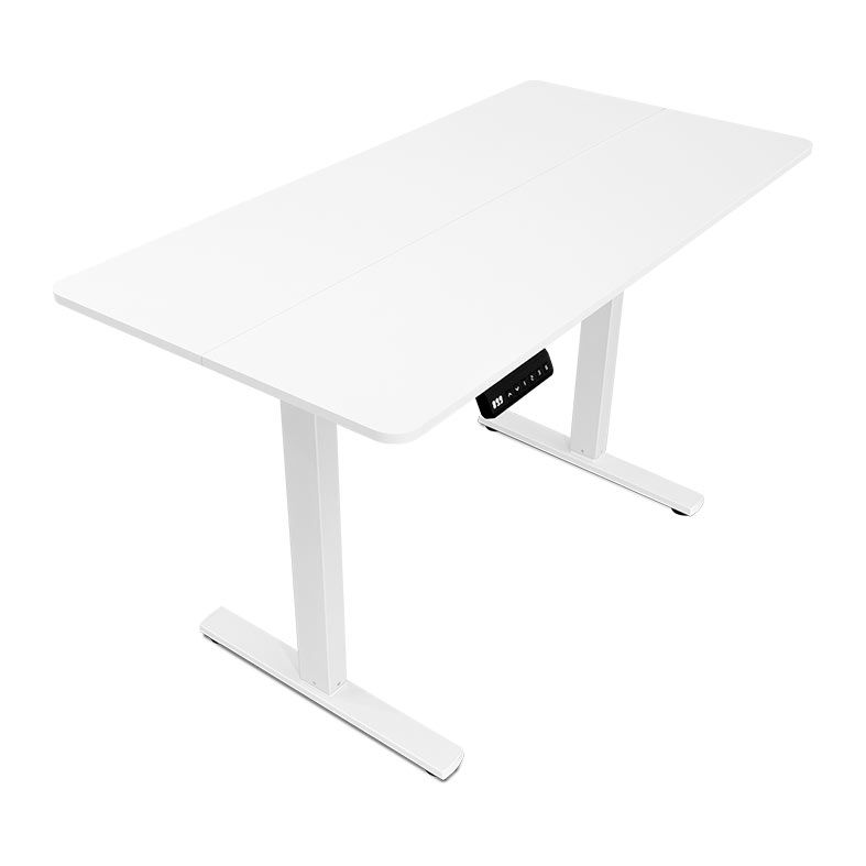 Mesa Office Zinnia Niva, Tampo Duplo, 120cm, Com Regulagem de Altura, Branco, ZNO-NIVA-WT01